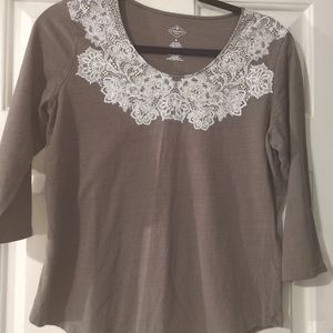 3/4 sleeve tee shirt